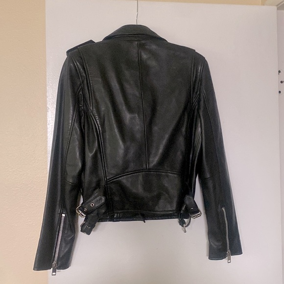 ✨HP✨NWT Walter Baker Liz Leather Crop Moto Jacket - Picture 8 of 8